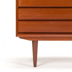 Mid-Century teak vintage wide model Danish chest of drawers