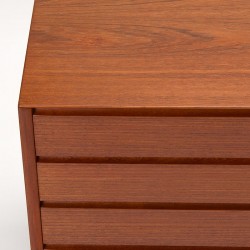 Mid-Century teak vintage wide model Danish chest of drawers