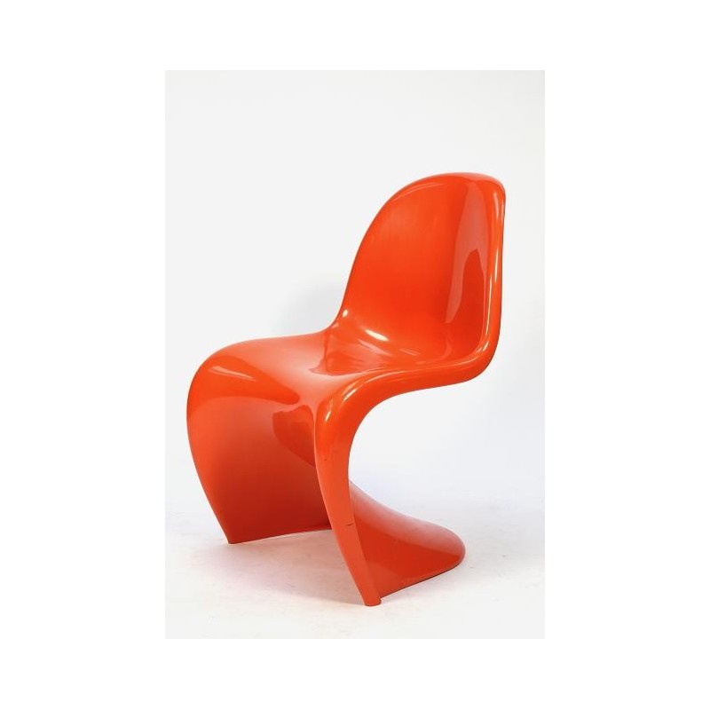 wereld kiezen voering Verner Panton plastic chair oranje - Retro Studio