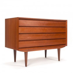 Mid-Century teak vintage wide model Danish chest of drawers