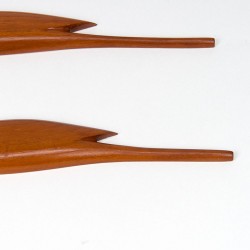 Teak set of 3 vintage wall birds