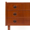 Teak Danish vintage chest of drawers with 3 drawers