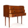 Teak Danish vintage chest of drawers with 3 drawers