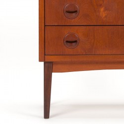 Mid-Century Danish teak vintage chest of drawers with 4 drawers