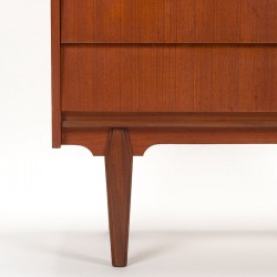 Secretaire vintage Mid-Century Deens model in teak