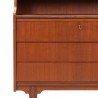 Secretaire vintage Mid-Century Deens model in teak