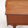 Secretaire vintage Mid-Century Deens model in teak