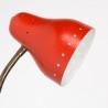 Hala Zeist vintage scissor lamp with red perforated cap