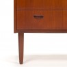 Teak Danish Modern Vintage Chest of Drawers with Mirror