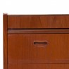 Teak Danish Modern Vintage Chest of Drawers with Mirror