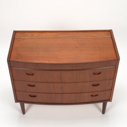 Teak Danish Modern Vintage Chest of Drawers with Mirror