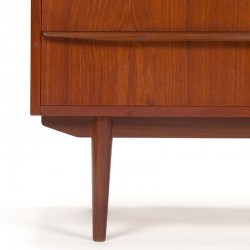 Secretaire meubel vintage Deens Mid-Century in teak