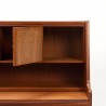 Secretaire meubel vintage Deens Mid-Century in teak