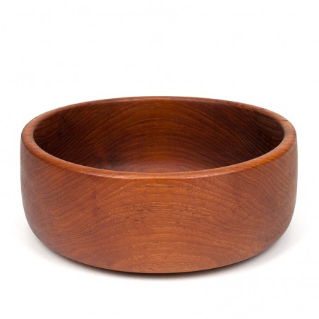 Large model Danish vintage salad bowl in teak