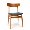 Mid-Century set van 4 Findahls Møbler eettafel stoelen