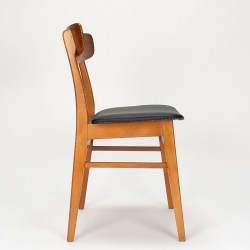 Mid-Century set van 4 Findahls Møbler eettafel stoelen