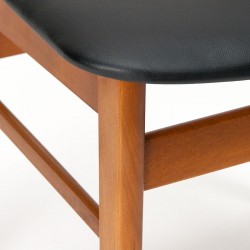 Mid-Century set van 4 Findahls Møbler eettafel stoelen