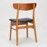 Mid-Century set van 4 Findahls Møbler eettafel stoelen