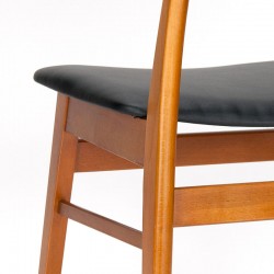 Mid-Century set van 4 Findahls Møbler eettafel stoelen