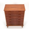 Danish vintage Modern design chest of drawers from the late