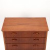 Danish vintage Modern design chest of drawers from the late