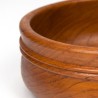 Serving bowl in teak vintage round model