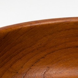 Serving bowl in teak vintage round model