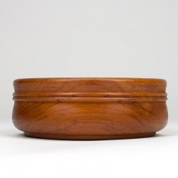 Serving bowl in teak vintage round model