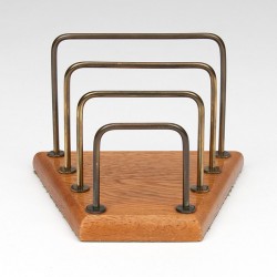 Oak vintage letter holder from Denmark