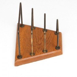 Oak vintage letter holder from Denmark