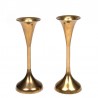 Set of candlesticks in brass vintage sixties