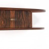 Palissander houten vintage wandkastje met lade