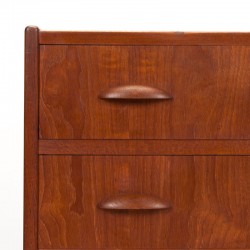 Chest of drawers vintage Danish design with 5 drawers