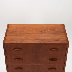 Chest of drawers vintage Danish design with 5 drawers