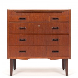 Teak Danish vintage chest of drawers and dressing table