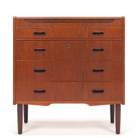 Teak Danish vintage chest of drawers and dressing table