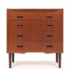 Teak Danish vintage chest of drawers and dressing table