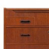 Teak Danish vintage chest of drawers and dressing table