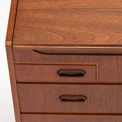 Teak Danish vintage chest of drawers and dressing table