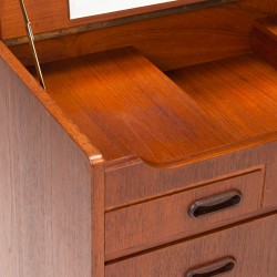 Teak Deens vintage ladekast en kaptafel meubel