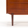 Deens vintage secretaire meubel in teak met lange greep