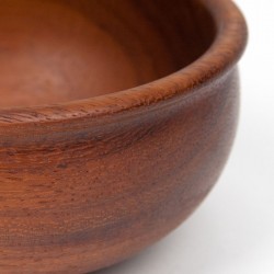 Small model vintage Danish bowl in teak wood