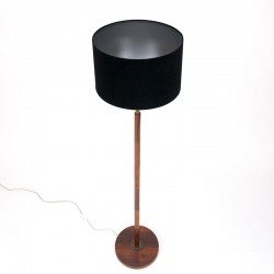 Palissanderhouten Deense vintage design vloerlamp