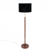 Palissanderhouten Deense vintage design vloerlamp