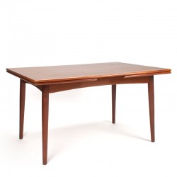 Mid-Century teak vintage Danish extendable dining table