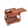 Serveer/ thee trolley vintage Deens design Henning Wind-Hansen