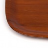 Square shaped vintage Danish teak tray