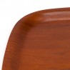 Square shaped vintage Danish teak tray