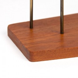 Danish teak vintage post stand with pen holder