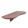 Teak organically shaped vintage small wall shelf